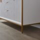 Vinnova Granada 60" Vanity in White with White Composite Grain Stone Countertop With Mirror  736060-WH-GW - Image 15
