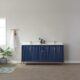 Vinnova Granada 72" Vanity in Royal Blue with White Composite Grain Stone Countertop With Mirror  736072-RB-GW - Image 19