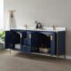 Vinnova Granada 72" Vanity in Royal Blue with White Composite Grain Stone Countertop With Mirror  736072-RB-GW - Image 13
