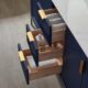 Vinnova Granada 72" Vanity in Royal Blue with White Composite Grain Stone Countertop With Mirror  736072-RB-GW - Image 17