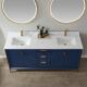 Vinnova Granada 72" Vanity in Royal Blue with White Composite Grain Stone Countertop With Mirror  736072-RB-GW - Image 5