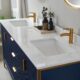 Vinnova Granada 72" Vanity in Royal Blue with White Composite Grain Stone Countertop With Mirror  736072-RB-GW - Image 6