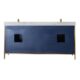 Vinnova Granada 72" Vanity in Royal Blue with White Composite Grain Stone Countertop With Mirror  736072-RB-GW - Image 9
