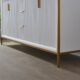 Vinnova Granada 72" Vanity in White with White Composite Grain Stone Countertop With Mirror  736072-WH-GW - Image 8