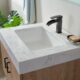 Vinnova Alistair 24B" Single Vanity in North American Oak with White Grain Stone Countertop With Mirror  789024B-NO-GW - Image 6