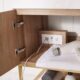 Vinnova Alistair 36" Single Vanity in North American Oak with White Grain Stone Countertop With Mirror  789036-NO-GW - Image 11