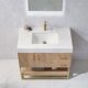 Vinnova Alistair 36" Single Vanity in North American Oak with White Grain Stone Countertop With Mirror  789036-NO-GW - Image 5