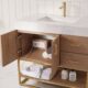 Vinnova Alistair 36" Single Vanity in North American Oak with White Grain Stone Countertop With Mirror  789036-NO-GW - Image 9