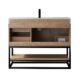 Vinnova Alistair 42B" Single Vanity in North American Oak with White Grain Stone Countertop With Mirror  789042B-NO-GW - Image 17