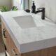 Vinnova Alistair 42B" Single Vanity in North American Oak with White Grain Stone Countertop With Mirror  789042B-NO-GW - Image 13