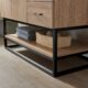 Vinnova Alistair 42B" Single Vanity in North American Oak with White Grain Stone Countertop With Mirror  789042B-NO-GW - Image 14