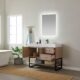 Vinnova Alistair 42B" Single Vanity in North American Oak with White Grain Stone Countertop With Mirror  789042B-NO-GW - Image 4