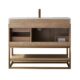 Vinnova Alistair 42" Single Vanity in North American Oak with White Grain Stone Countertop With Mirror  789042-NO-GW - Image 18