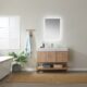 Vinnova Alistair 42" Single Vanity in North American Oak with White Grain Stone Countertop With Mirror  789042-NO-GW - Image 2