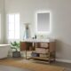 Vinnova Alistair 42" Single Vanity in North American Oak with White Grain Stone Countertop With Mirror  789042-NO-GW - Image 4