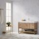 Vinnova Alistair 48" Single Vanity in North American Oak with White Grain Stone Countertop With Mirror  789048-NO-GW - Image 13