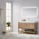 Vinnova Alistair 48" Single Vanity in North American Oak with White Grain Stone Countertop With Mirror  789048-NO-GW - Image 4