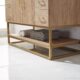 Vinnova Alistair 48" Single Vanity in North American Oak with White Grain Stone Countertop With Mirror  789048-NO-GW - Image 8
