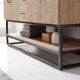 Vinnova Alistair 60B" Double Vanity in North American Oak with White Grain Stone Countertop With Mirror  789060B-NO-GW - Image 18