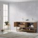 Vinnova Alistair 60" Double Vanity in North American Oak with White Grain Stone Countertop With Mirror  789060-NO-GW - Image 13