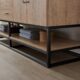 Vinnova Alistair 72B" Double Vanity in North American Oak with White Grain Stone Countertop With Mirror  789072B-NO-GW - Image 15