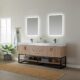 Vinnova Alistair 72B" Double Vanity in North American Oak with White Grain Stone Countertop With Mirror  789072B-NO-GW - Image 3