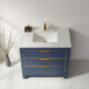 Altair Jackson 36" Single Bathroom Vanity Set in Royal Blue and Composite Carrara White Stone Countertop with Mirror  533036-RB-AW - Image 7