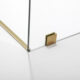 Vinnova Villena 60" W x 78" H Rectangle Single Sliding Frameless Shower Enclosure in Brushed Gold 312060+36P-BG - Image 5