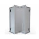 Sunstone 12" x 12" Full Height 360 Swivel Door Corner Cabinet with Three Shelves SWC12SLS