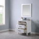 Altair Maribella 30" Single Bathroom Vanity Set in White and Carrara White Marble Countertop with Mirror 535030-WH-CA - Image 7