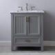 Altair Isla 30" Single Bathroom Vanity Set in Gray and Carrara White Marble Countertop with Mirror  538030-GR-CA - Image 7