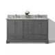 Ancerre Audrey 72" Bathroom Vanity Set in Sapphire Gray with 24" Mirror VTSM-AUDREY-72-SG-CW