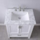 Altair Isla 30" Single Bathroom Vanity Set in White and Carrara White Marble Countertop with Mirror 538030-WH-CA - Image 7