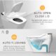 Vovo Integrated Smart Toilet with Auto Open/Close Bidet Seat and Auto Dual Flush TCB-090SA - Image 6
