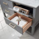 Altair Remi 48" Single Bathroom Vanity Set in Gray and Carrara White Marble Countertop with Mirror  532048-GR-CA - Image 7
