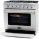 Cosmo 4-Piece, 36" Gas Range, 36" Range Hood, 24" Dishwasher and Refrigerator COS-4PKG-110 - Image 6