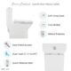 Swiss Madison Carre One Piece Square Toilet Dual Flush 1.1/1.6 gpf with 10" Rough In - SM-1T276 - Image 7
