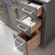 Altair Ivy 48" Single Bathroom Vanity Set in Gray and Carrara White Marble Countertop with Mirror  531048-GR-CA - Image 7
