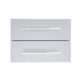 Sunstone Designer Series 13"Height Multi-Configurable Double Drawer w/Self-Leveling Legs DE-DD13