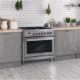 Cosmo 4-Piece, 36" Dual Fuel Range, 36" Range Hood, Dishwasher and Refrigerator COS-4PKG-080 - Image 6
