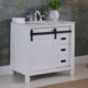 Altair Kinsley 36" Single Bathroom Vanity Set in White and Carrara White Marble Countertop with Mirror 536036-WH-CA - Image 7