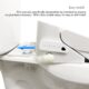 Vovo Stylement Electronic Smart Bidet Seat in White with Heated, Warm Dry and Water and LED Nightlight Functions, VB-6000SR - Image 7