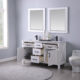 Altair Maribella 60" Double Bathroom Vanity Set in White and Carrara White Marble Countertop with Mirror 535060-WH-CA - Image 7