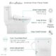 Swiss Madison Avancer One-Piece Toilet with Cascade Smart Seat 0.95/1.26 gpf  SM-ST021 - Image 7