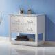 Altair Remi 36" Single Bathroom Vanity Set in White and Carrara White Marble Countertop with Mirror 532036-WH-CA - Image 8
