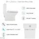Swiss Madison Carré One-Piece Square Toilet Dual-Flush 1.1/1.6 gpf - SM-1T256 - Image 8