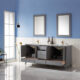 Altair Sutton 72" Double Bathroom Vanity Set in Gray and Carrara White Marble Countertop with Mirror  541072-GR-CA - Image 8