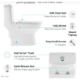 Swiss Madison Ivy One-Piece Elongated Toilet, 10" Rough-In 1.1/1.6 gpf - SM-1T127 - Image 7