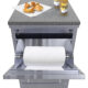 Sunstone 18" Combo Paper Towel Holder/Cutlery Drawer with Cutting Board & Insulated Ice Chest Dry Storage Drawer with Drain SBC18DPIC - Image 8