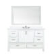 Altair Isla 60" Single Bathroom Vanity Set in White and Carrara White Marble Countertop with Mirror  538060S-WH-AW - Image 8